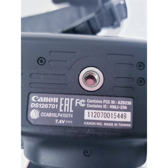 Canon EOS Rebel T100 18 MP Digital SLR Camera Bundle With Lens - Works - Picture 12 of 15